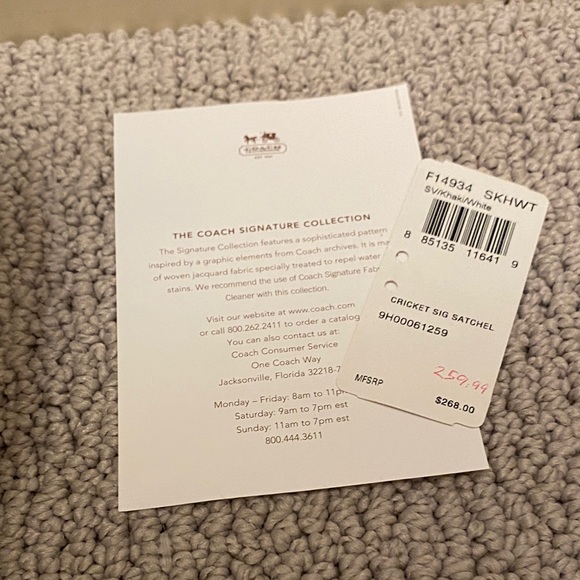 Coach Tan and Cream Shoulder Bag - Picture 6 of 7